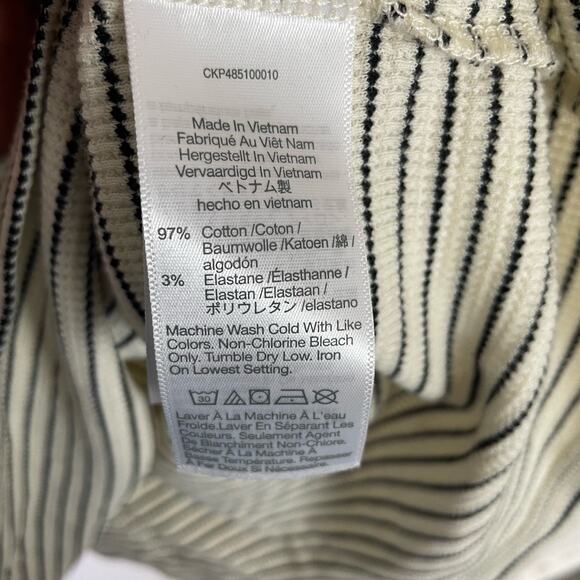 Madewell Split Neck Raglan Sleeve Striped Tshirt US Women's S New - Picture 4 of 6